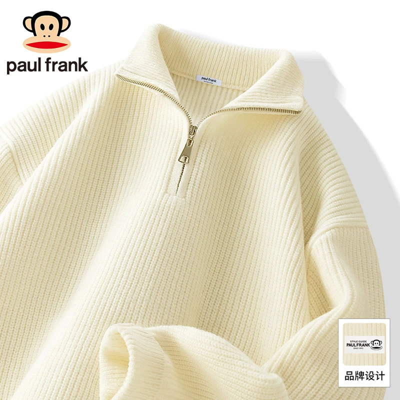 paul frank/大嘴猴男款加厚外套潮流秋冬季新款百搭美式潮流卫衣