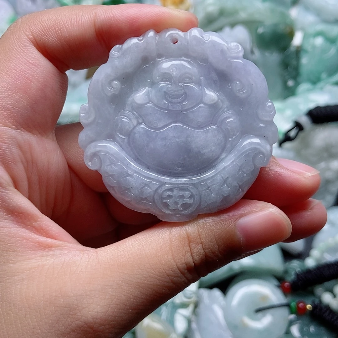 翡翠未镶嵌吊坠(不含链)1