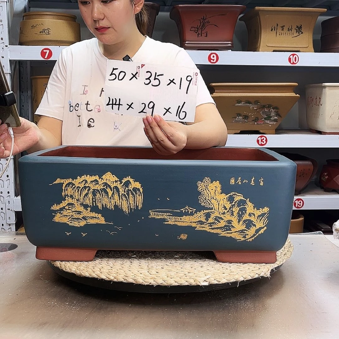 紫砂花盆紫砂花盆