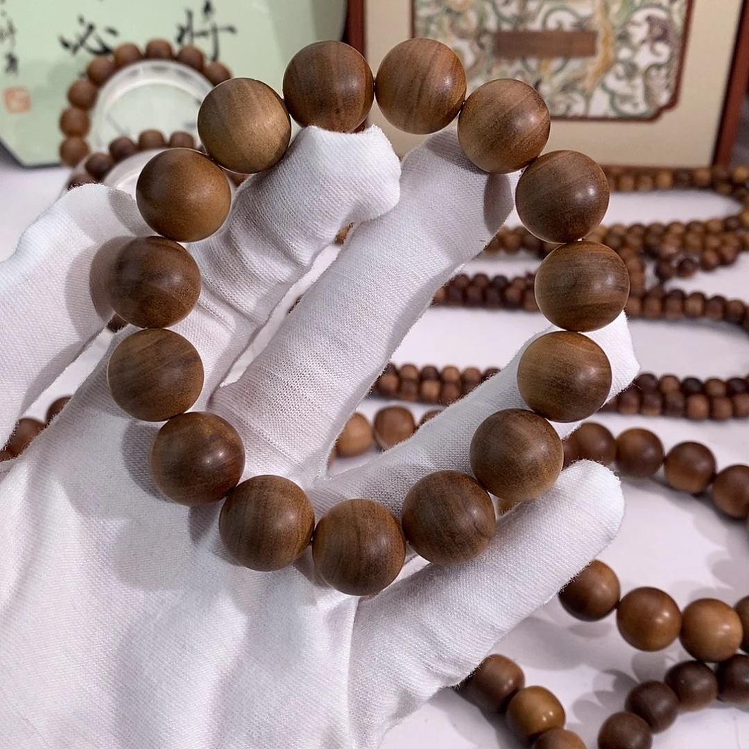 檀香木手串/手链横纹黑肉15丑珠福利