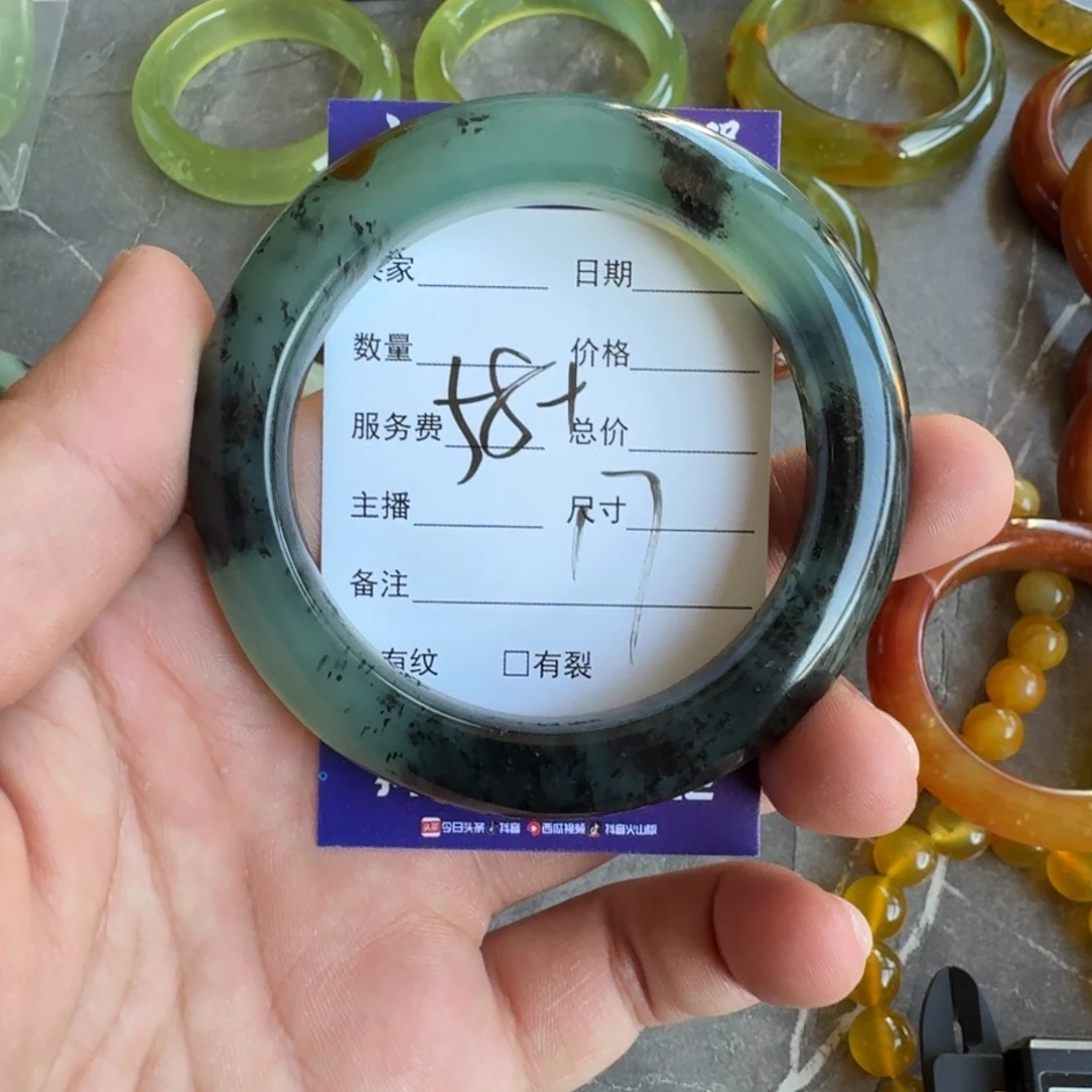 蛇纹石玉手镯合金大****君