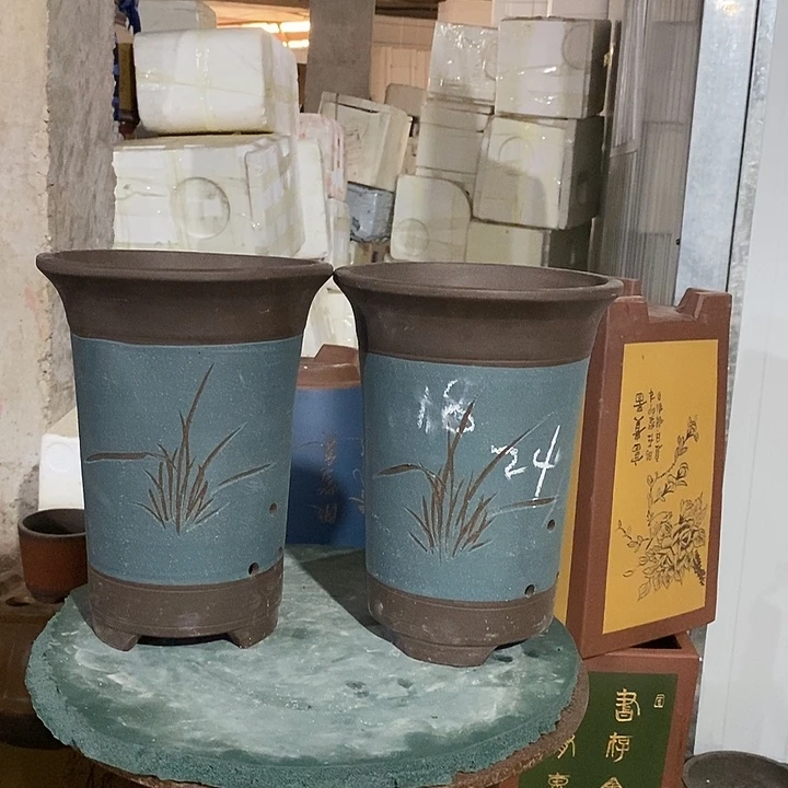 紫砂花盆紫砂花盆