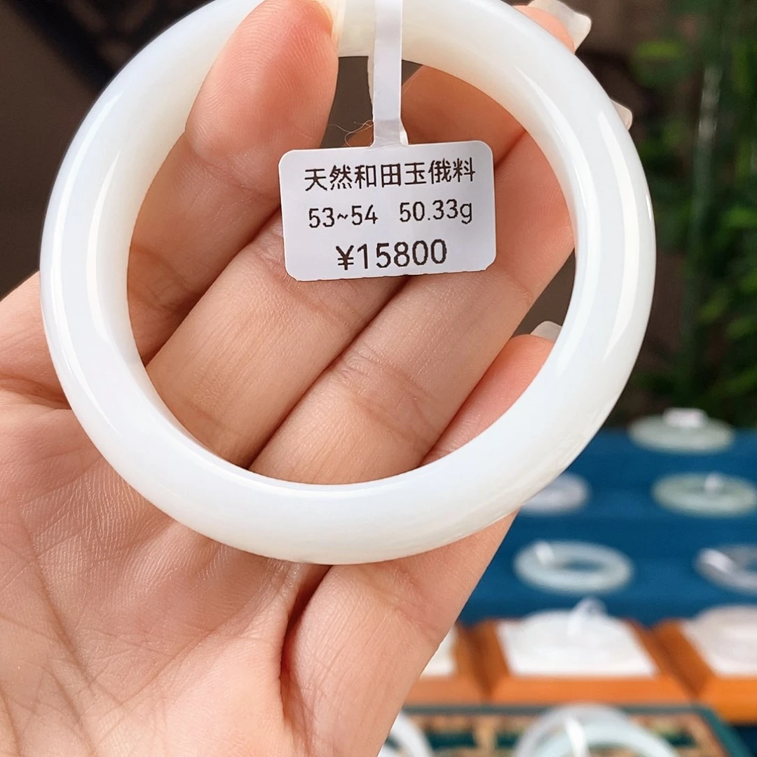 和田玉手镯未镶嵌E080