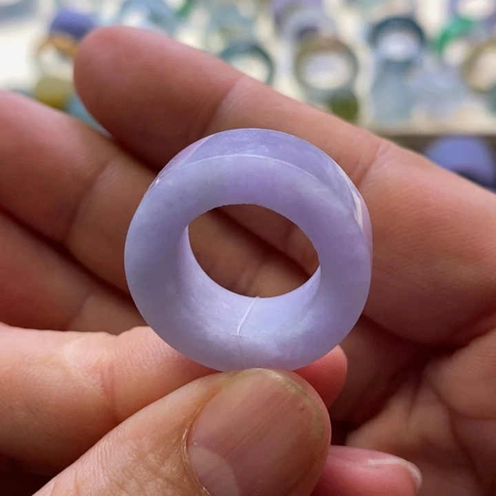 定制翡翠未镶嵌翡翠戒指8-12