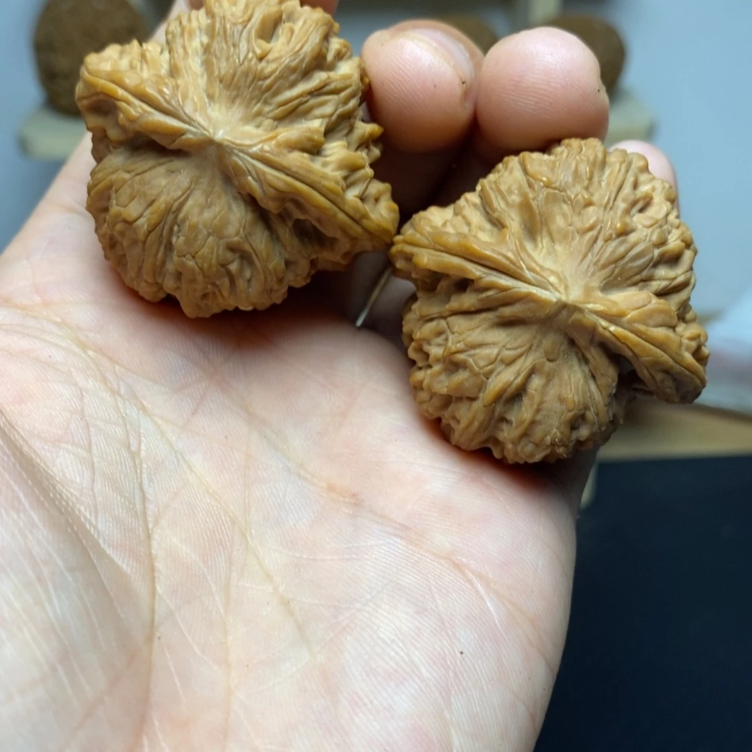 大叶紫檀（黑酸枝木类）42尺寸球型南疆一对