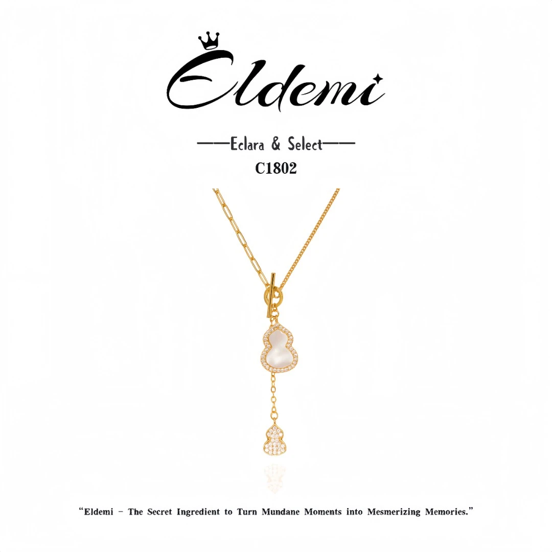 链子925银 C1802【招财纳福】福禄流苏好运项链女TO扣轻奢百搭