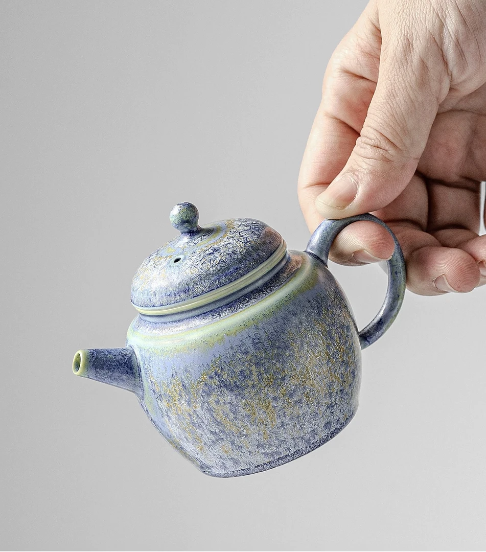 松针结晶茶具陶瓷窑变功夫茶具西施泡茶礼盒家用送礼高端商务