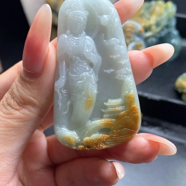 定制翡翠未镶嵌观音