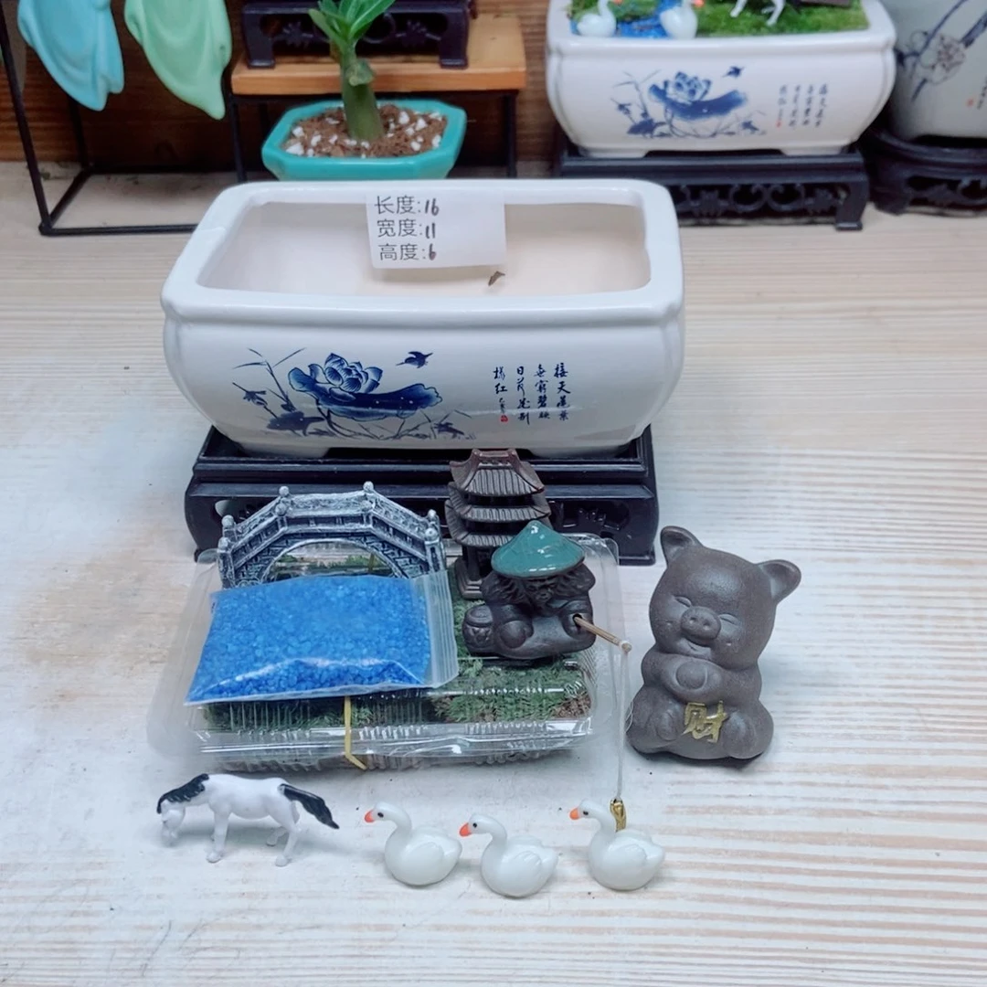 瓷片陶瓷花盆陶瓷艺术