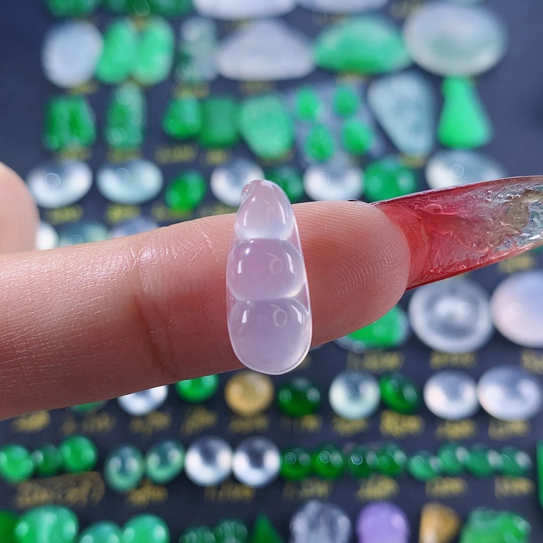 翡翠颈饰未镶嵌纯天然缅甸翡翠a货