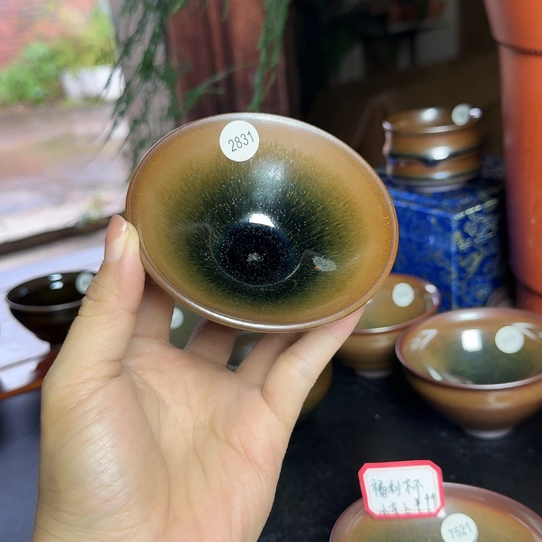 茶盏2831 秋罗柴烧手工主人杯