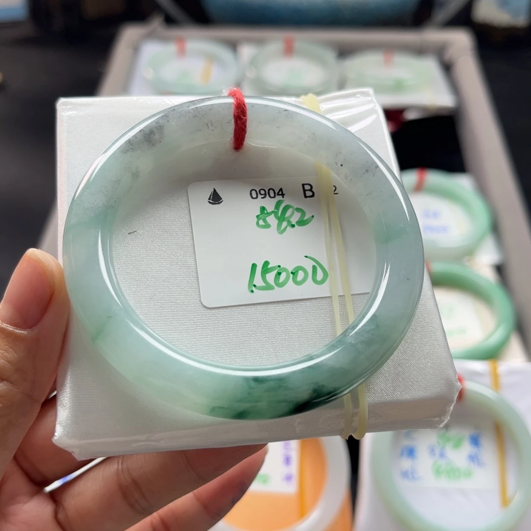 未镶嵌手镯翡翠54圆条