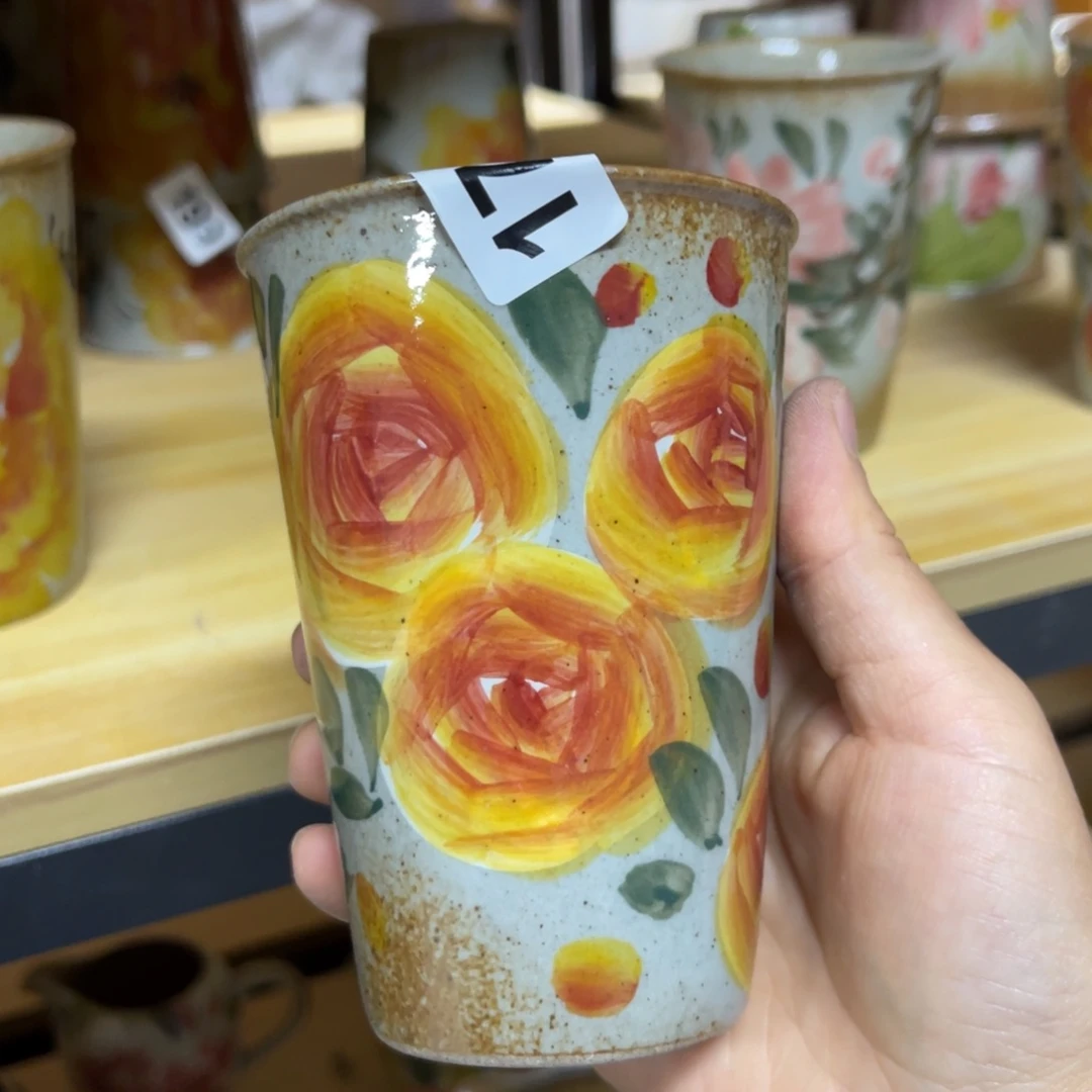 杯素浅陶瓷手工手绘
