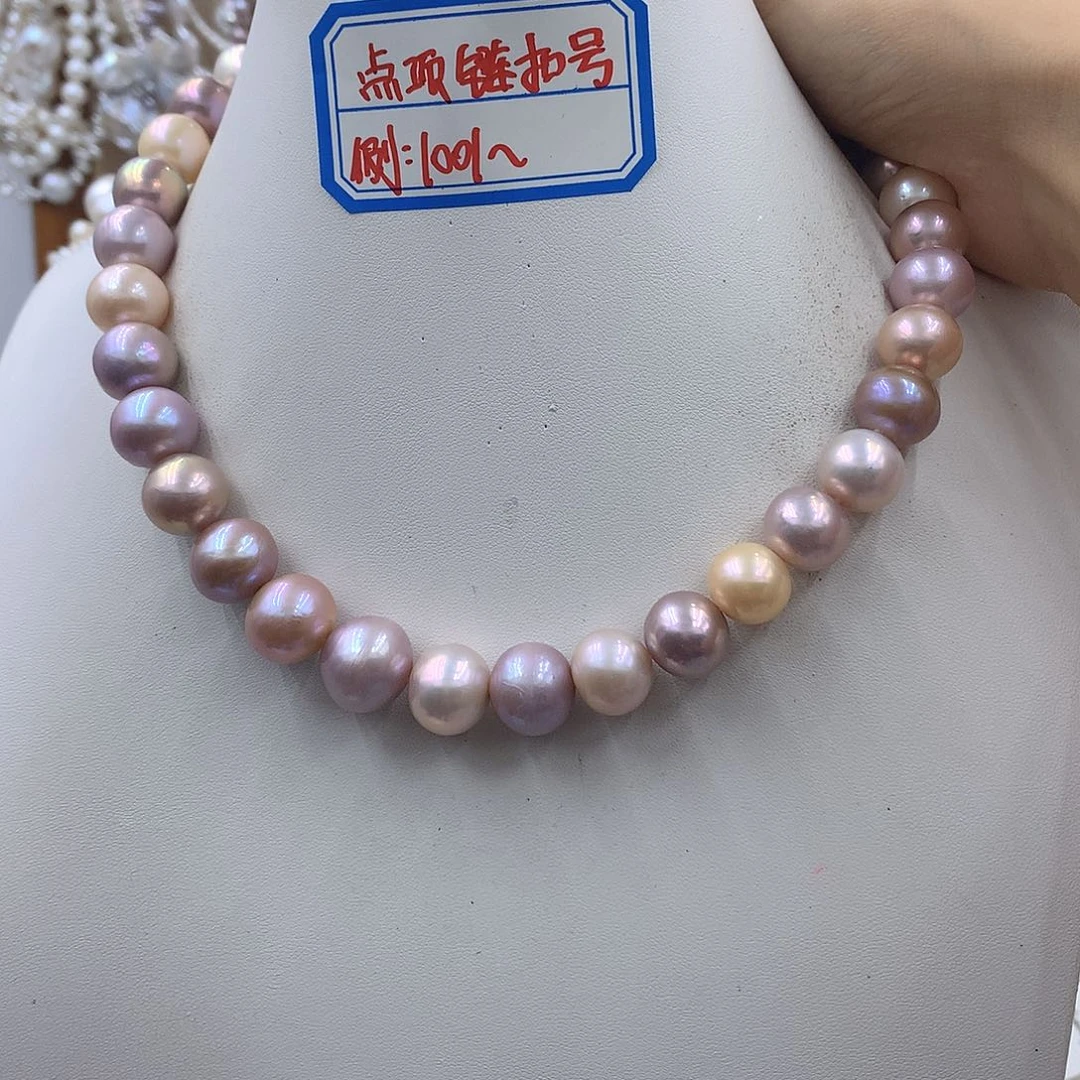 银S925镶嵌项链耳饰淡水珍珠