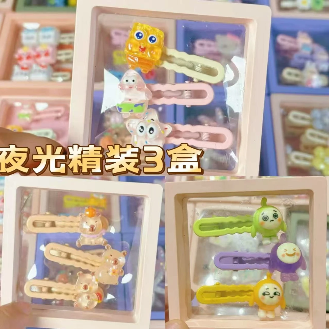 可爱套装发夹发饰网红甜美发卡小女孩儿童女童头饰ins碎发夹