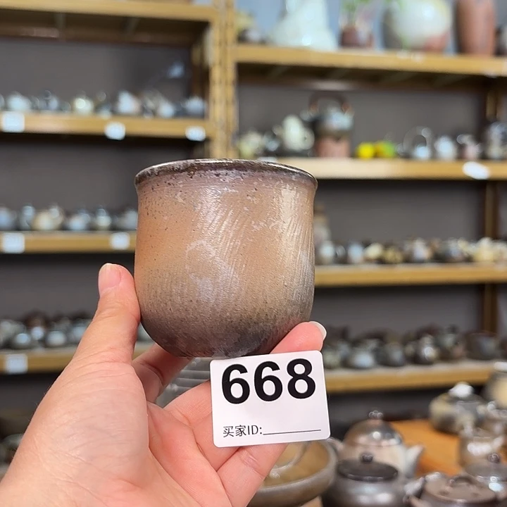 坭兴陶柴烧全手工原矿泥料杯