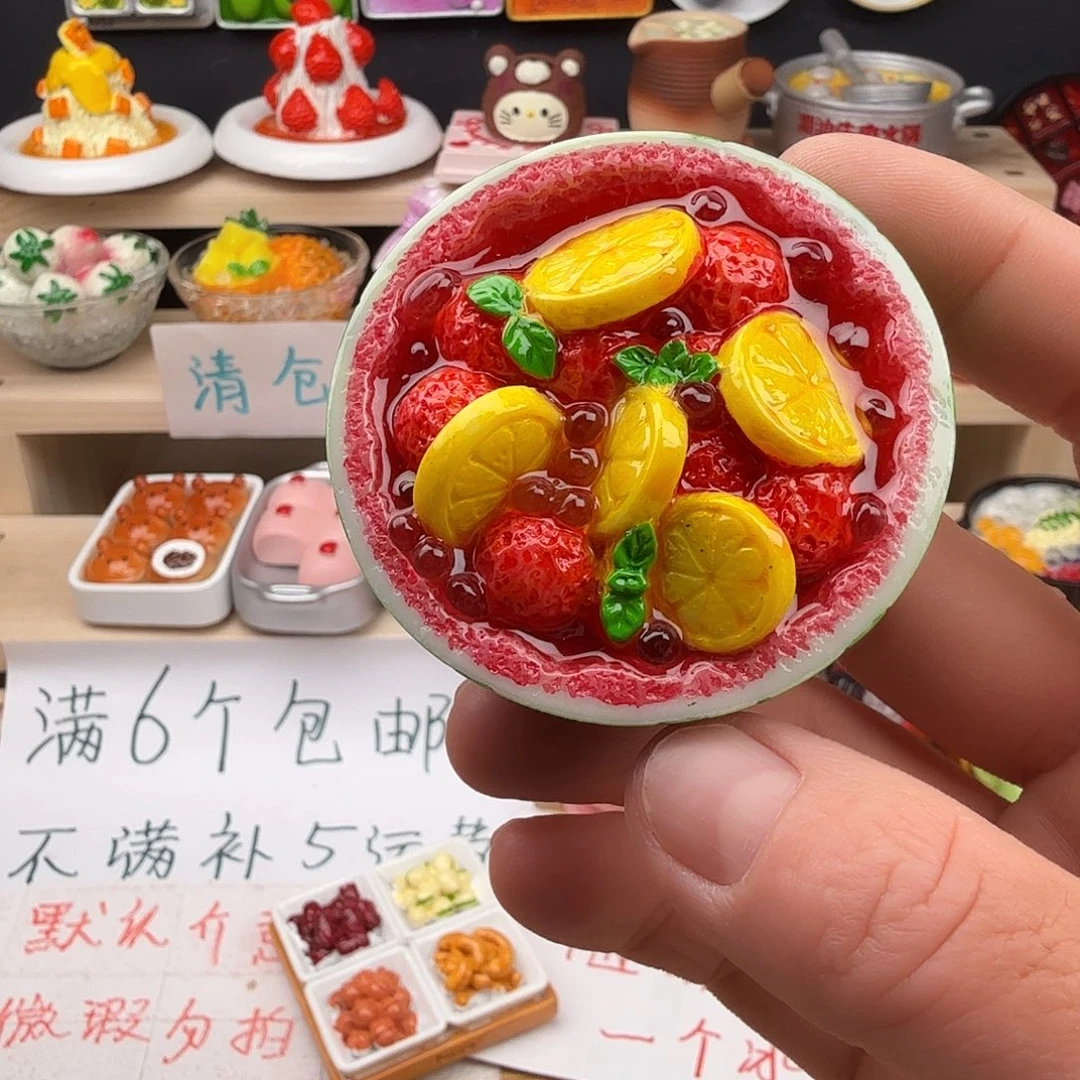 树脂食玩冰箱贴 凭开箱视频售后