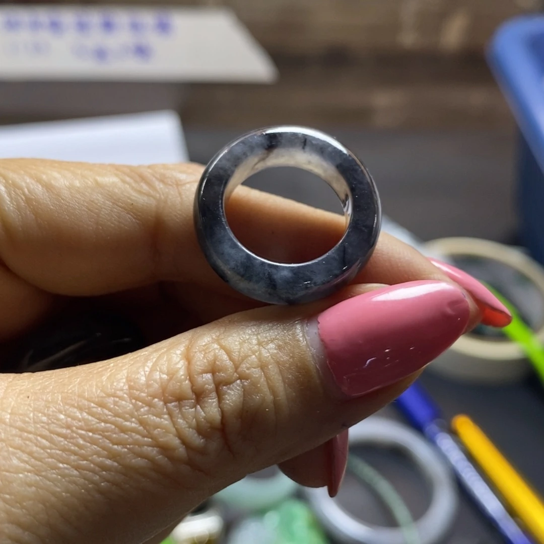 定制翡翠未镶嵌戒圈卡9