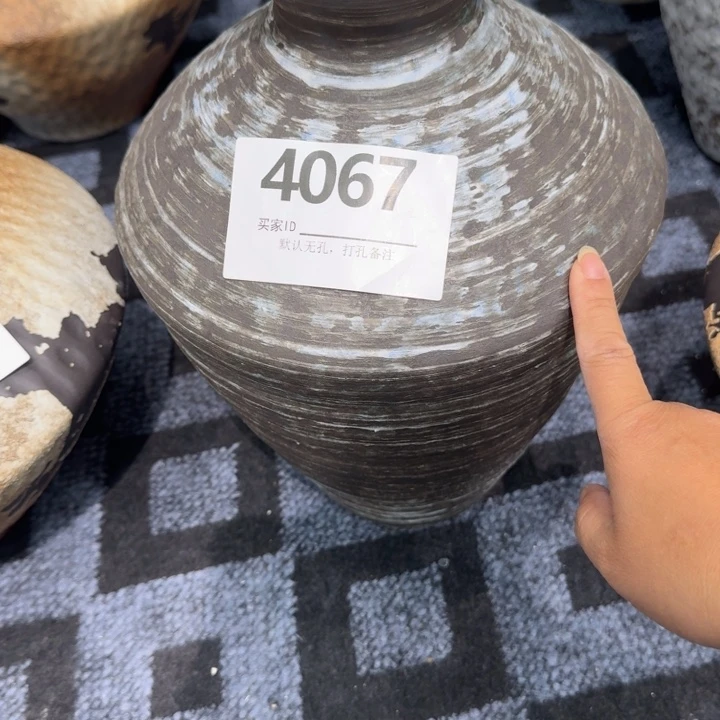 香***瓷片景德镇高温花器编码4067高33口6默认无孔