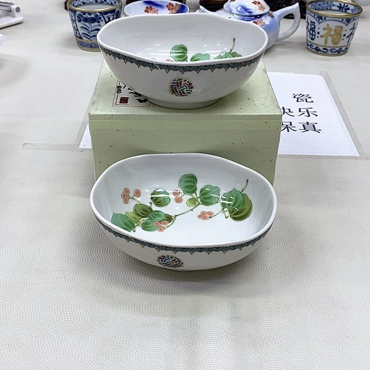 摆件进口瓷器九谷