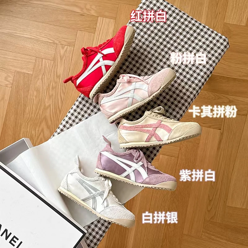 4.5CM内增高厚底真皮德训鞋女阿甘鞋2025春夏新款透气运动休闲鞋