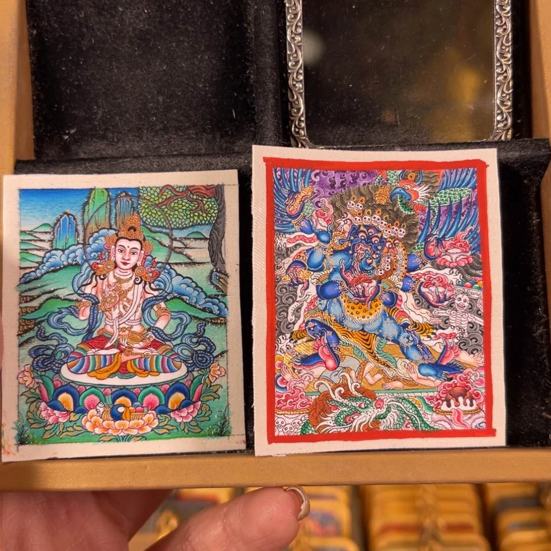 吊坠?*萨埵普巴青海热贡唐卡