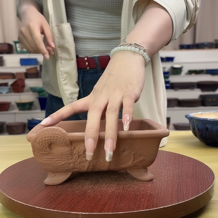 紫砂花盆来咯紧急咯健康