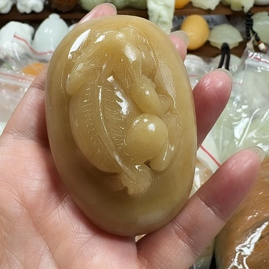 弓***木砖雕石头手把件不退不换
