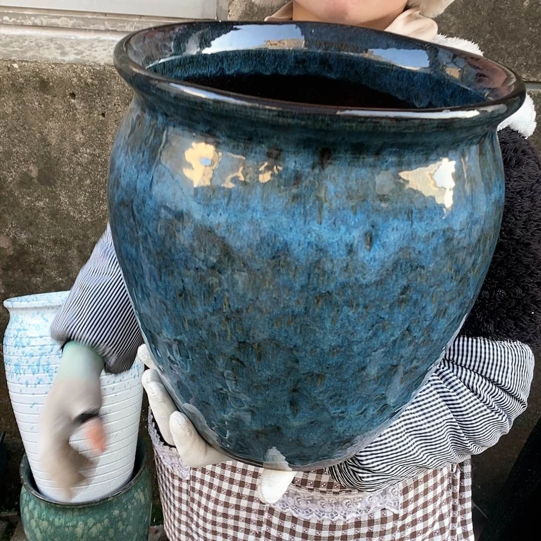 紫砂花盆正品口27高30