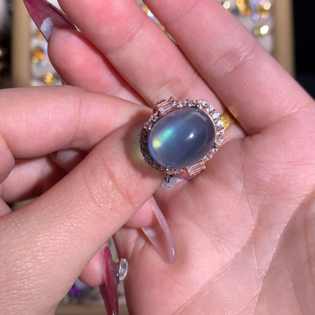 【闪购商品】水晶戒指银S925镶嵌Y***I戒指