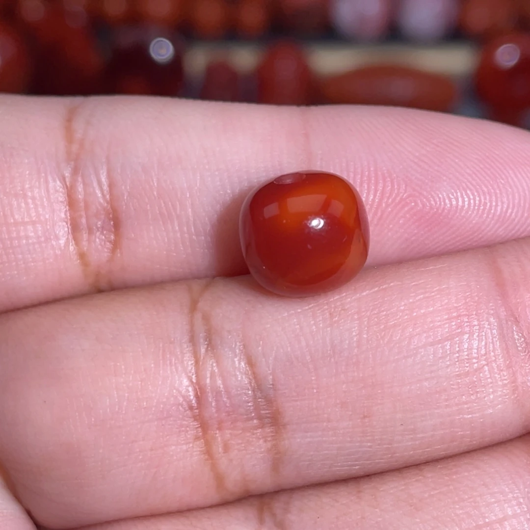 南红玛瑙未镶嵌瓦西老型卡10×9