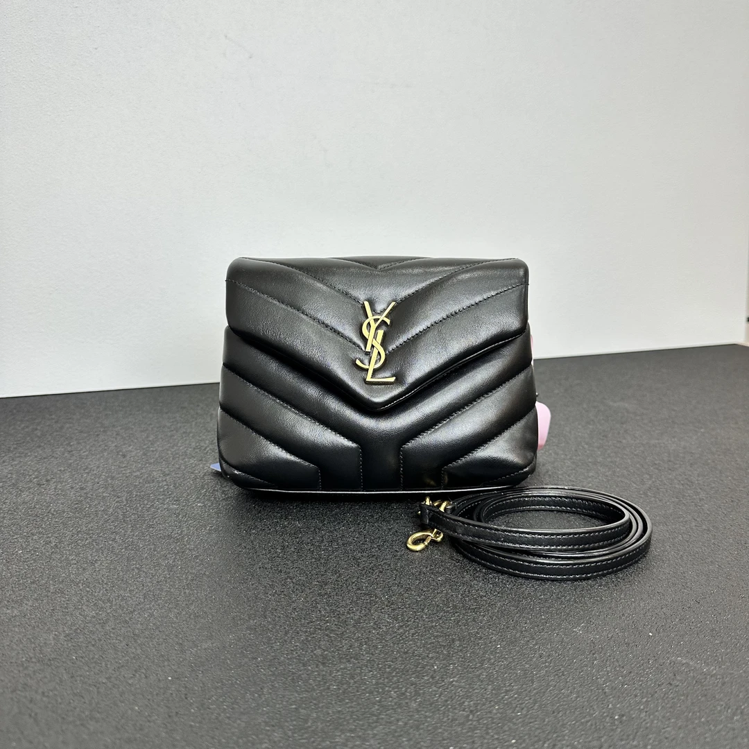 99新 YSL/圣罗兰 壹所奢品YSL 方胖子 小号 黑金