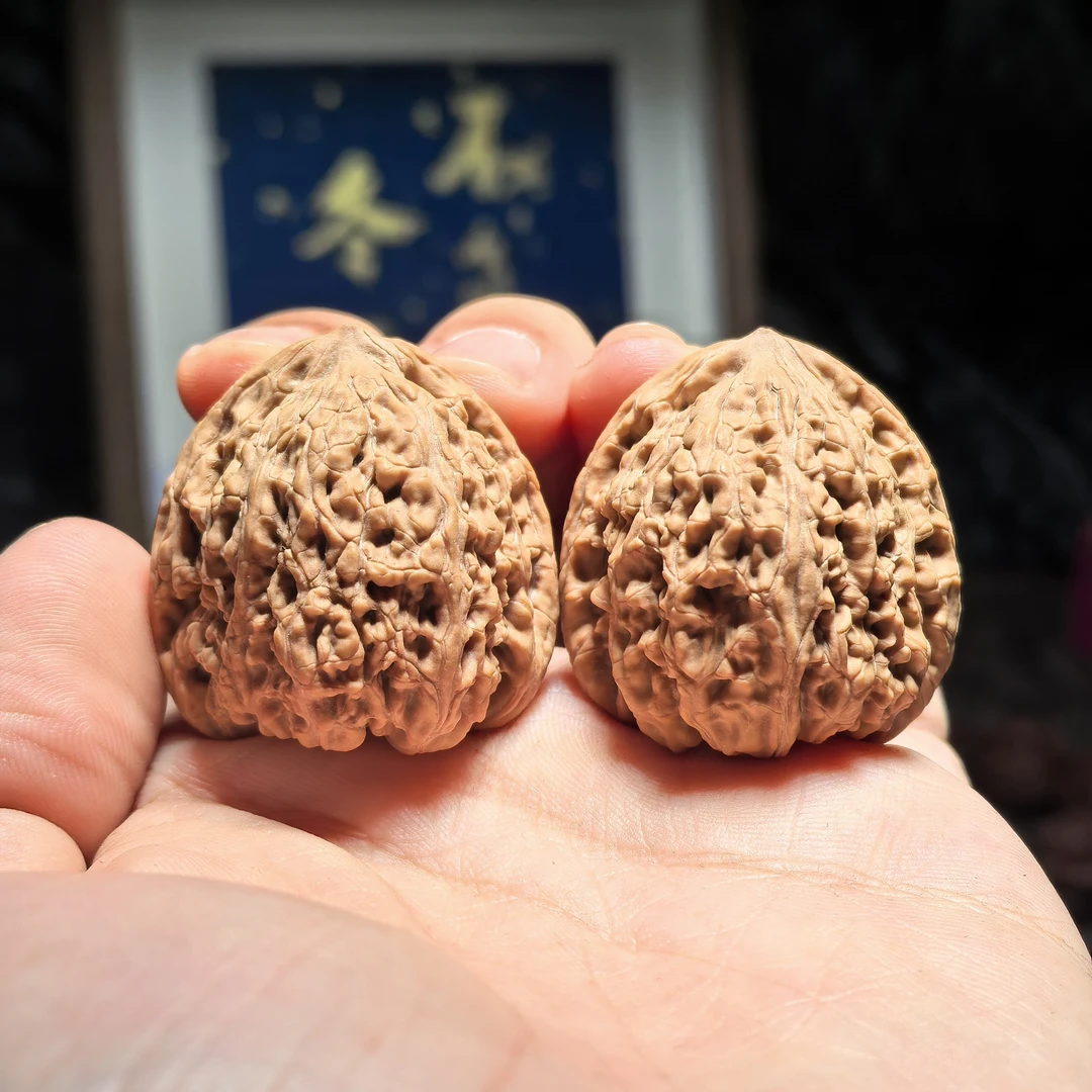 文玩核桃 承德密纹 7180号 34.5尺寸