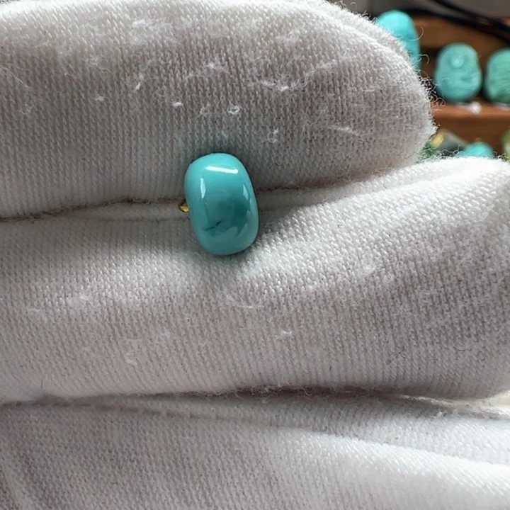 绿松石未镶嵌鼓珠9mm