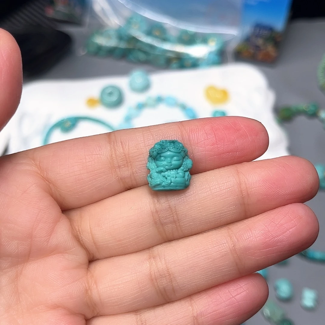 绿松石未镶嵌珠宝半成品