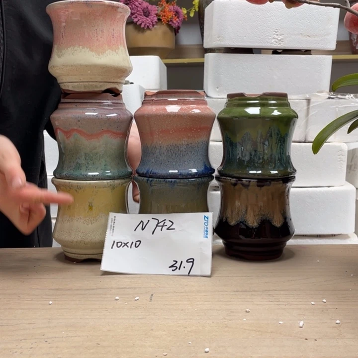 粗陶多肉花盆微瑕742