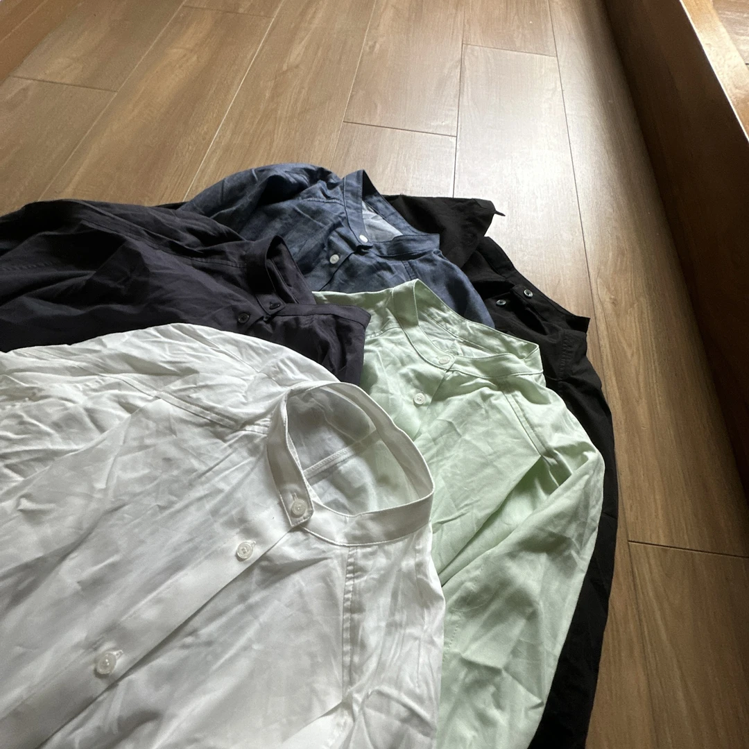 【美琪优选】元货 棉质裙摆女士长袖衬衫 女衬衫