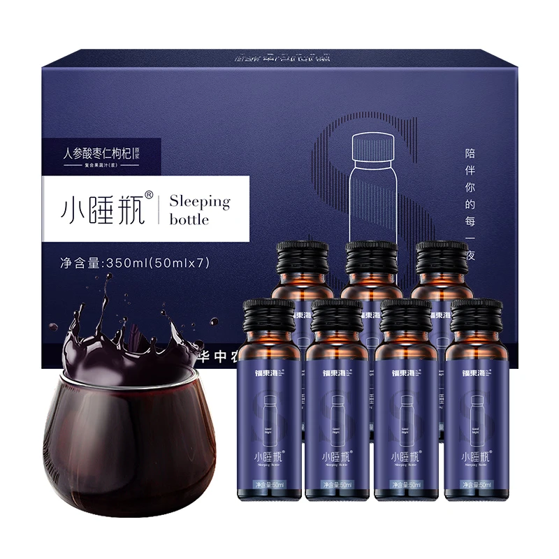 福东海 小睡瓶 人参酸枣仁枸杞原浆 350ml（7瓶/盒）*3盒