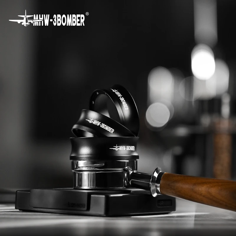 MHW-DR5546B轰炸机咖啡接粉环 磁吸接粉器防飞粉布粉环58mm