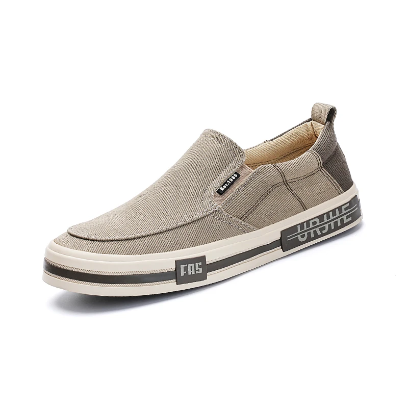 25807 男鞋一脚蹬懒人鞋百搭潮鞋春秋男士低帮布鞋轻便透气帆布鞋