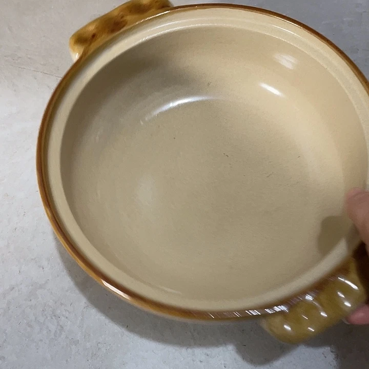 瓷片国营尾货手绘砂锅 口径26 无盖