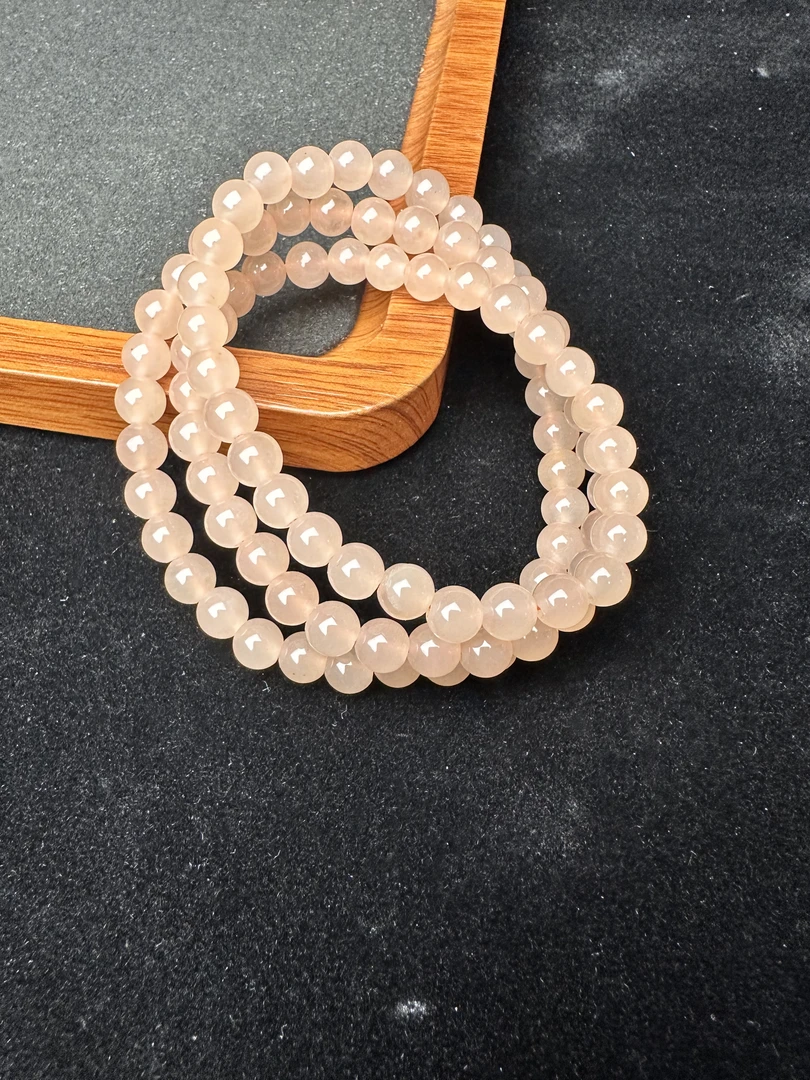 冰藕粉多圈6m手串-014多样性发一个