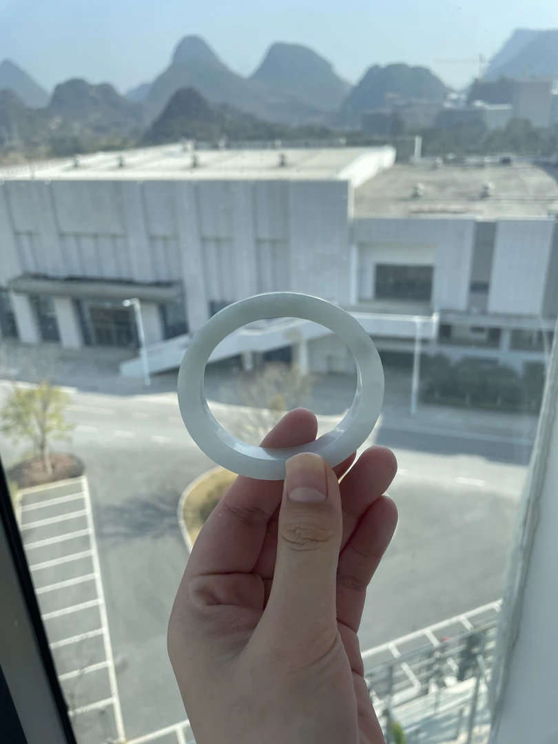 小贵妇白月光天然A货翡翠手镯定制