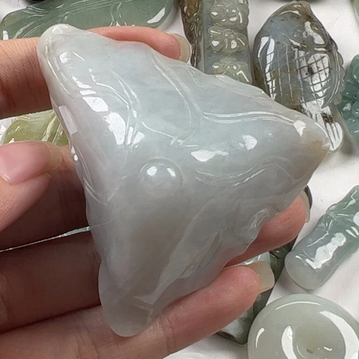 翡翠未镶嵌颈饰119天然翡翠56/53/29