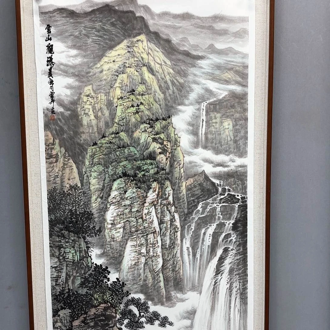 国画艺术家真人手绘
