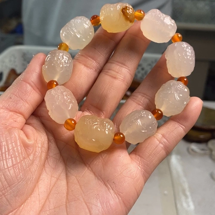玛瑙/玉髓吊坠(不含链)未镶嵌宁***啦