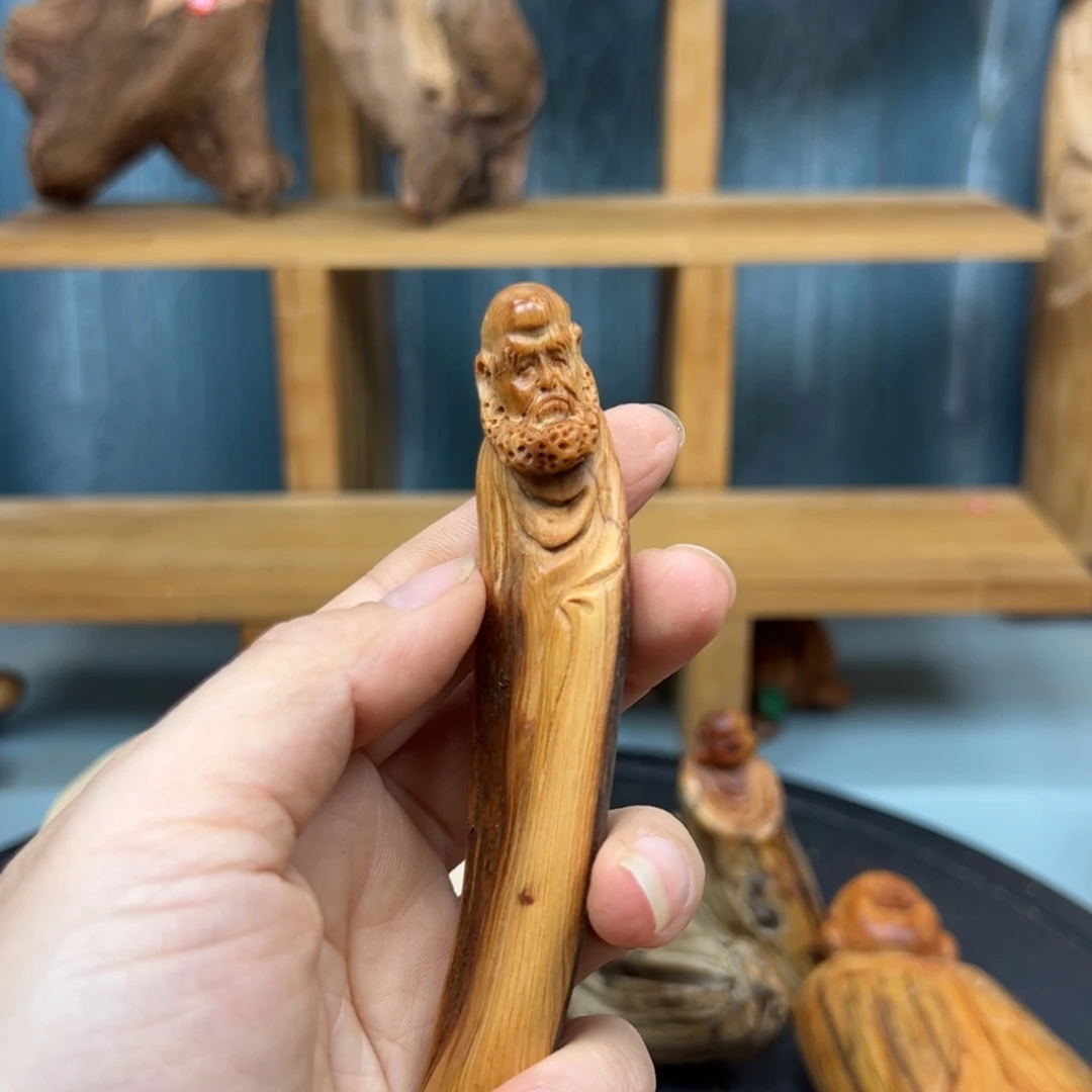 语***昕木崖柏木摆件手把件，