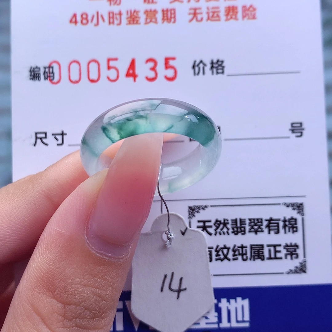 翡翠未镶嵌戒指天然