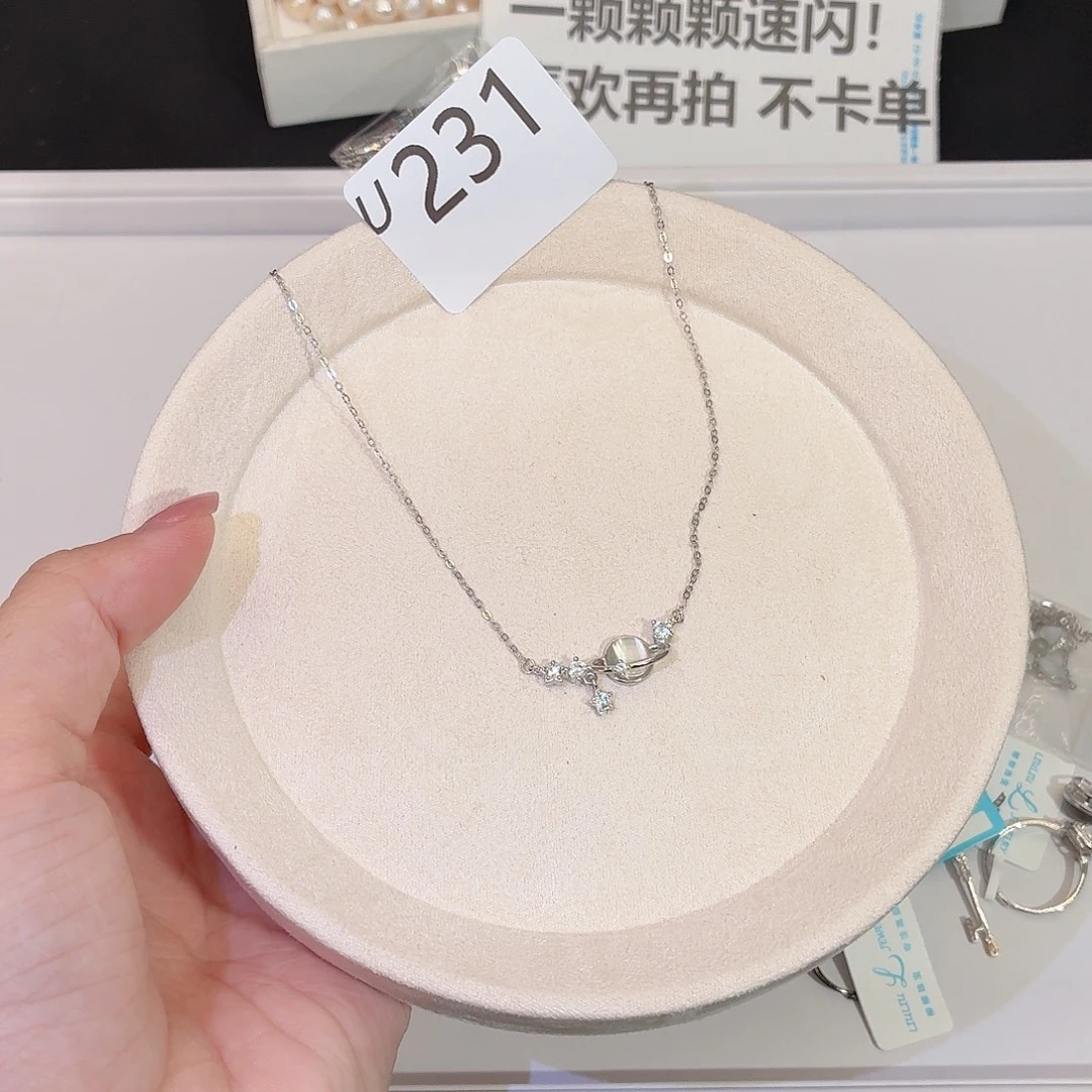 银S925镶嵌珠宝半成品长石