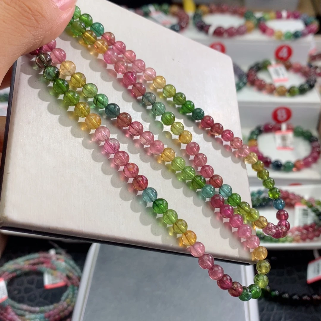 手链未镶嵌碧玺    5mm。